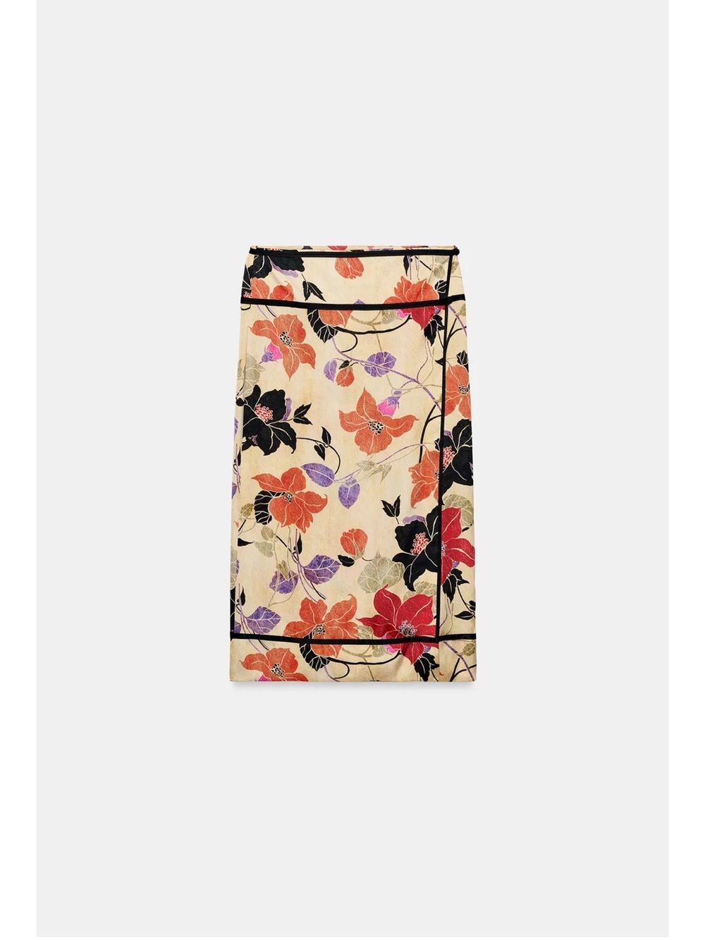 ZARA ZW COLLECTION FLORAL SARONG SKIRT - Picture 2 of 4